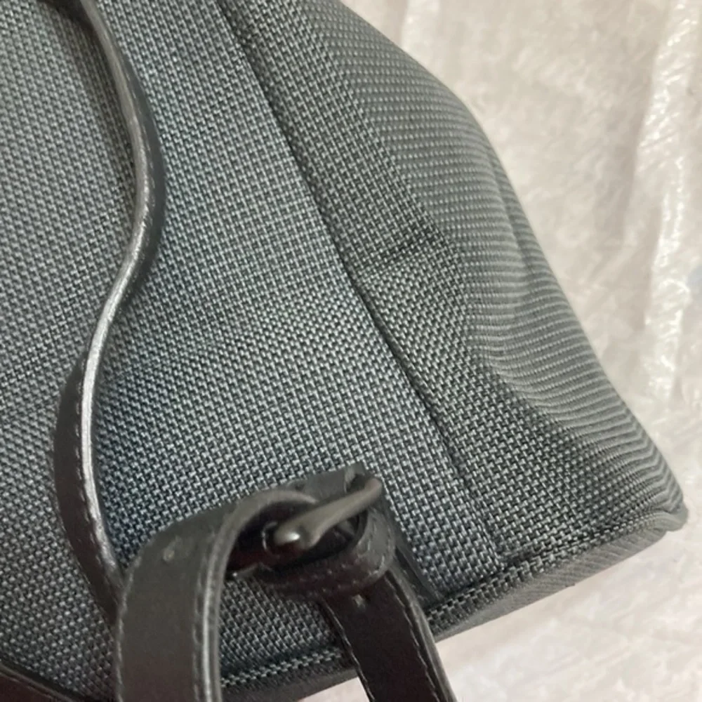 L.L. bean black and gray mini backpack